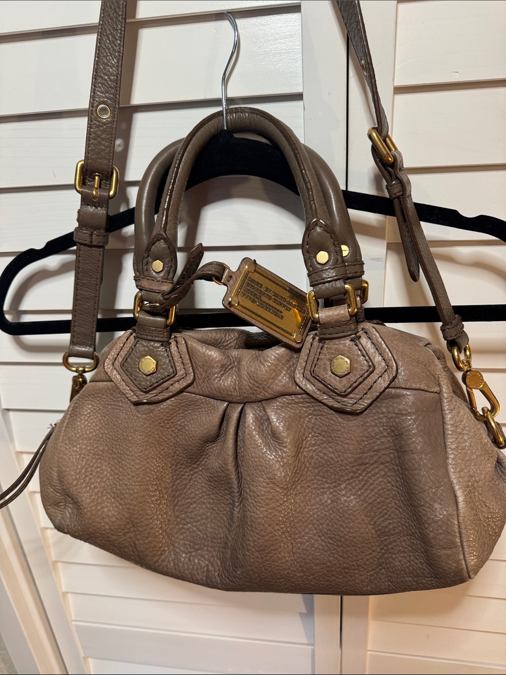 MARC BY MARC JACOBS Classic Q leather two way Y2K bag